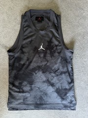 Air Jordan Dri-FIT Sport Breakfast Club Mesh Jersey Tank Gray Tie Dye Size Small