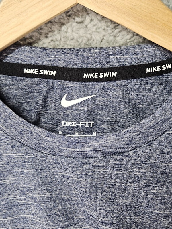Nike Dri-FIT Sleeveless Hydroguard Shirt Heather Blue Mens’s M UPF 40+ Swim NWT gallery