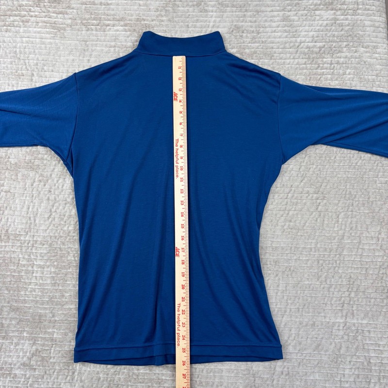 Patagonia Capilene 1/4 Zip Base Layer Pullover Blue Mens Medium Made in USA gallery