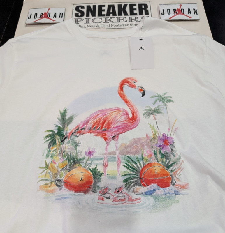 Jordan Men's Flight Essentials Flamingo T-Shirt - HJ2399 100 - Size: XL - NWT ! gallery