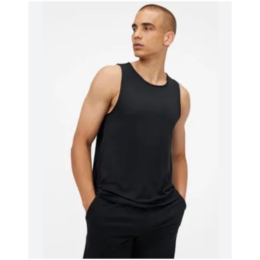 Outdoor Voices Men’s Sz M NWT Black Tank Top Everyday Organic Cotton