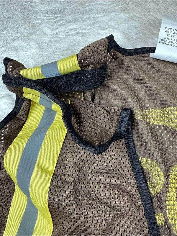 UPS Size M / L Brown High-Visibility Safety Tank Vest Reflective Stripes | Work gallery