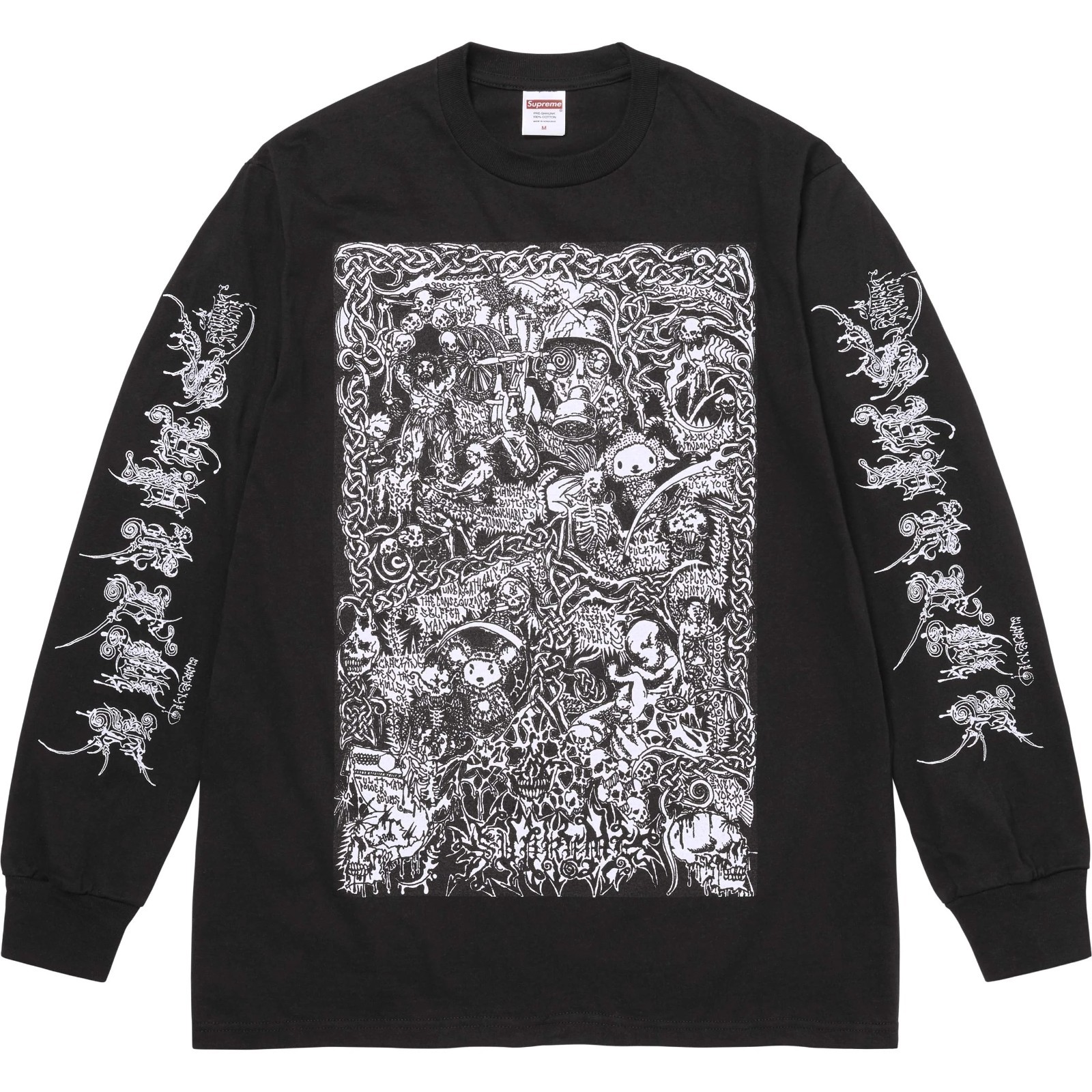 Supreme Wombat L/S Tee Black White Red Brown Pink 5colors 26SS gallery