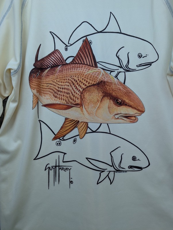 AFTCO Guy Harvey Bluewater T Shirt Men's Large Graphic Fishing Outdoors Hiking gallery