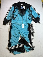 Adidas Originals Jeremy Scott Fringed Track Suit Top Jacket Pants TT Western XL