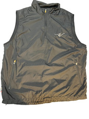 Antigua Men’s 1/4 Zip Pullover Athletic Leisure Vest Polyester Size Large Black