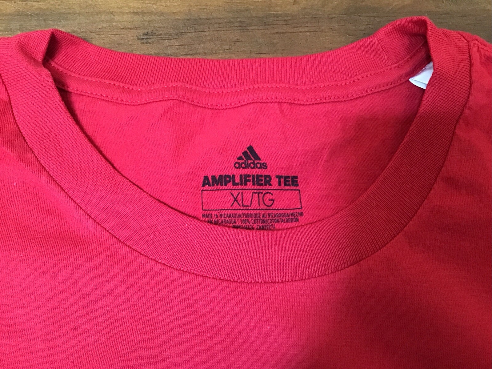 NEW Adidas Men's XL Hob Amplifier Short Sleeve Sportswear Cotton Red T-Shirt NWT gallery