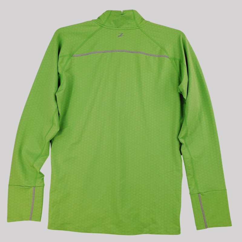 Zoot Mens Green Long Sleeve Performance Pullover With Reflective Details XL gallery