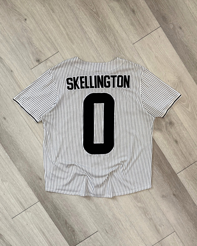 Disney Nightmare Before Christmas Halloween Town Skellington Baseball Jersey XXL gallery