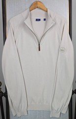 FOOTJOY x WYNSTONE Mens 1/2 Zip Wool Blend Sweater Size XL Pullover Ivory Golf