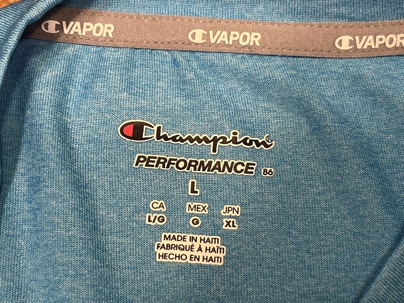 Champion Performance Mens Large Blue T-shirt gallery