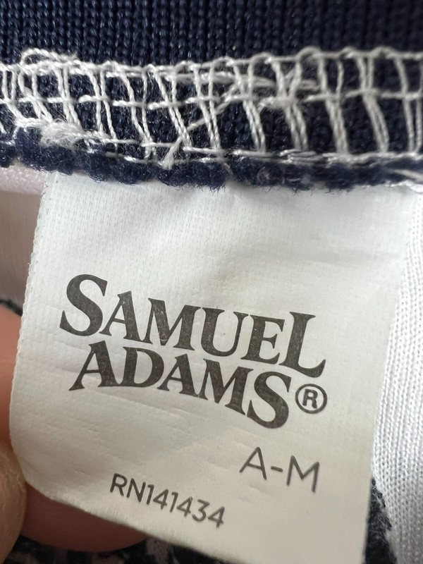 Samuel Adams Jersey Mens Medium Beer Basketball #84 Embroidered Stitching gallery