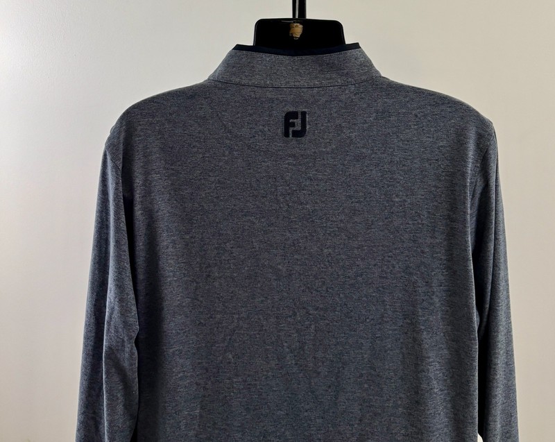 FOOTJOY GOLF Mens XL Gray Heather 1/4 Zip Midlayer Mercedes Long Sleeve Pullover gallery
