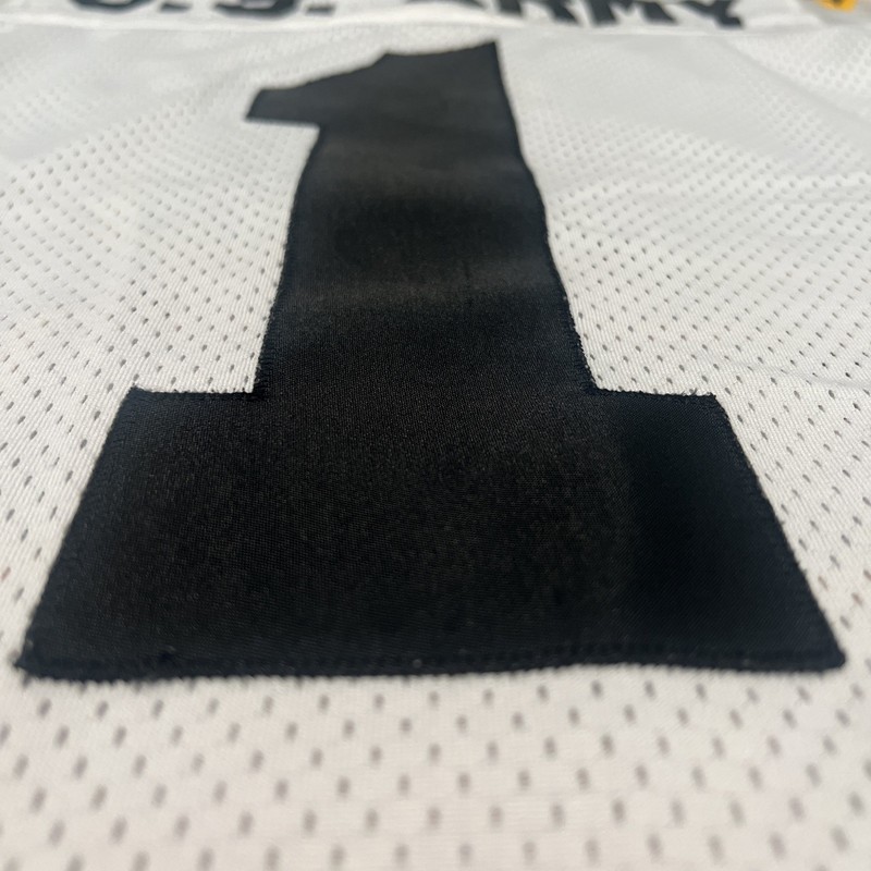 US Army Football Jersey Military Men's White Size XL #1 Go Army gallery