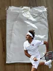 Rare! NWT : Roger Federer UNIQLO 2018 Wimbledon Shorts size:L RF