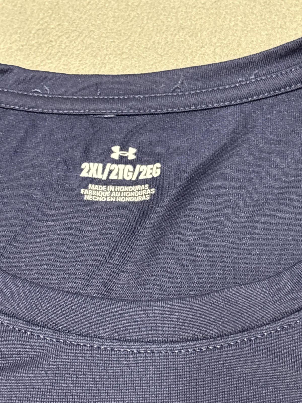 Under Armour Shirt Mens 2XL Navy Team Tech SS Baseball Factory Graphic 1376842 gallery