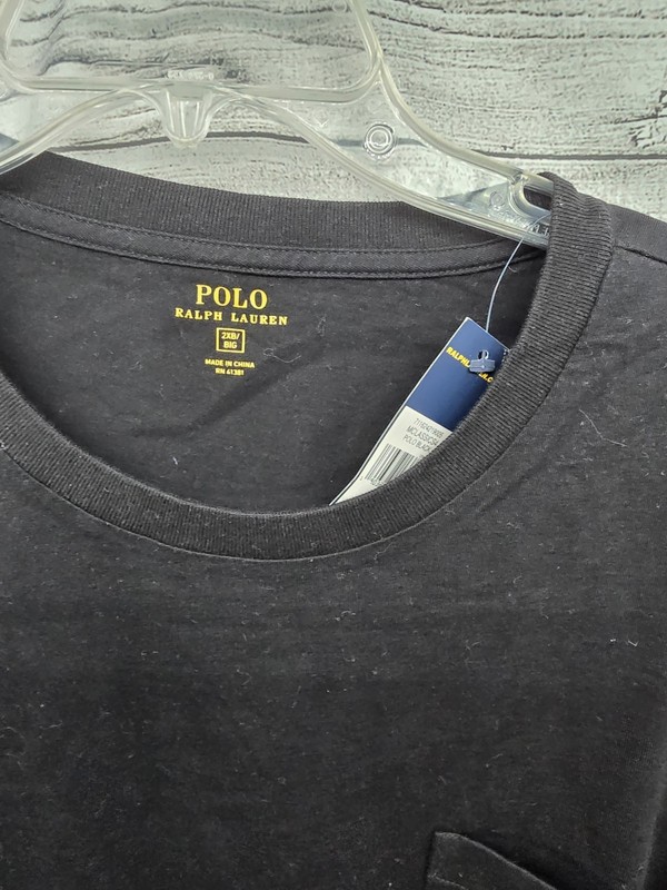 POLO RALPH LAUREN LONGSLEEVE BLACK TEE SHIRT MEN'S SIZE 2XB BIG BNWT gallery