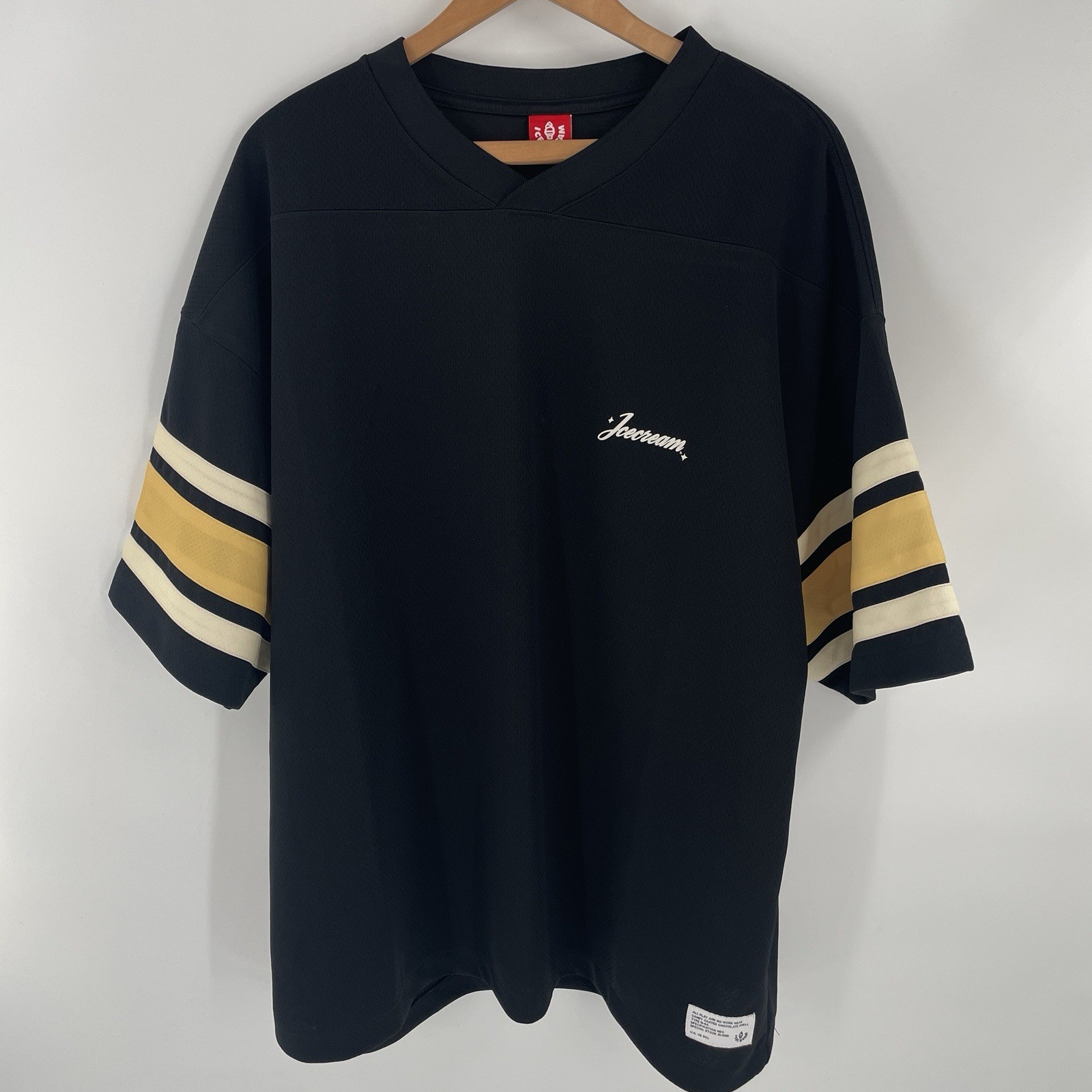 BBC Ice Cream Clothing Co Black #03 Mesh Football Jersey - Mens Size 2XL - Y2k gallery