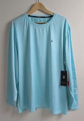 Spyder Men’s Rash Guard XXL Light Teal Long Sleeves Quick Dry UPF 30+ NWT