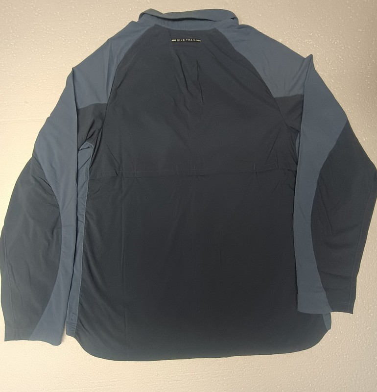 Nike Trail Dri-FIT ADV Running Shirt Jacket Men's Size S Two-Tone Blue NWT gallery
