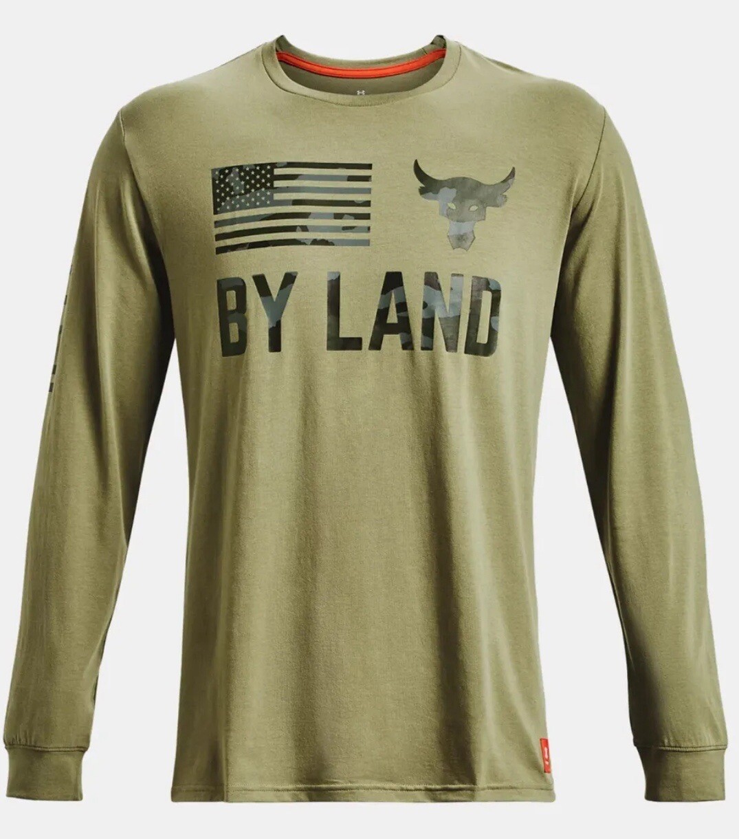 Under Armour Men's Project Rock Veterans Day Shirt Olive Green 3X-Large 1376315 gallery