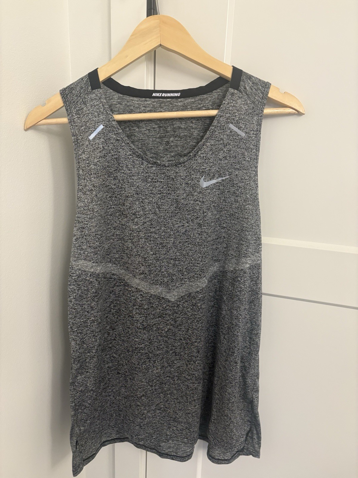 Nike Rise 365 Dri-Fit Running Tank Top CZ9179-011 Men's Black Heather Size L gallery