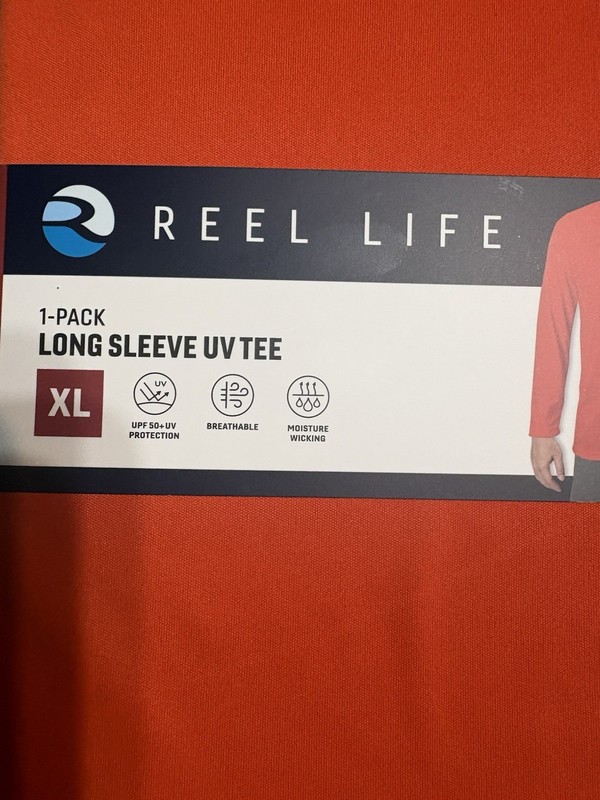 Reel Life Men’s Sun Defender Lightweight Long Sleeve UV T-Shirt XL New gallery