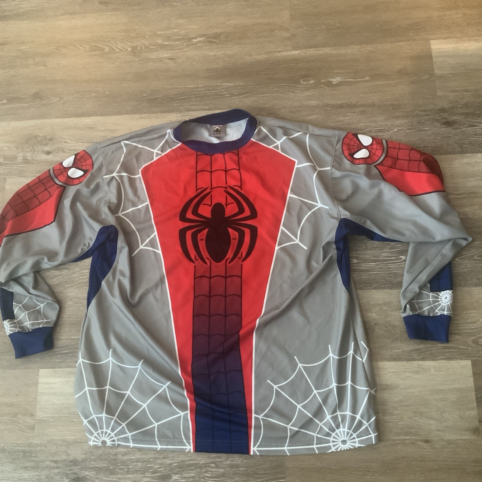Pure Hero Marvel Spiderman Moto Jersey Mens XL Long Sleeve Cycling 2005 Soccer gallery