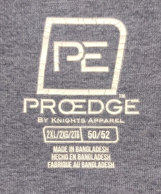 Pro Edge By Knights Apparel Mens 2XL "Notre Dame" Pullover Long Sleeve Dri Fit gallery