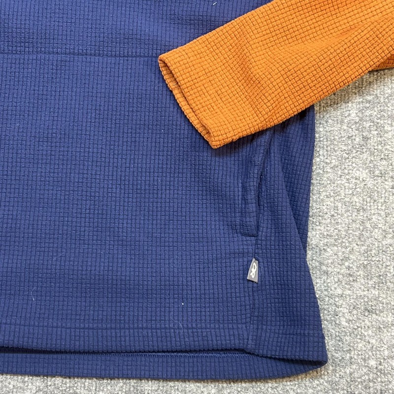 Outdoor Research Pullover Mens Medium Blue Orange Trail Mix Snap Fleece Hiking gallery