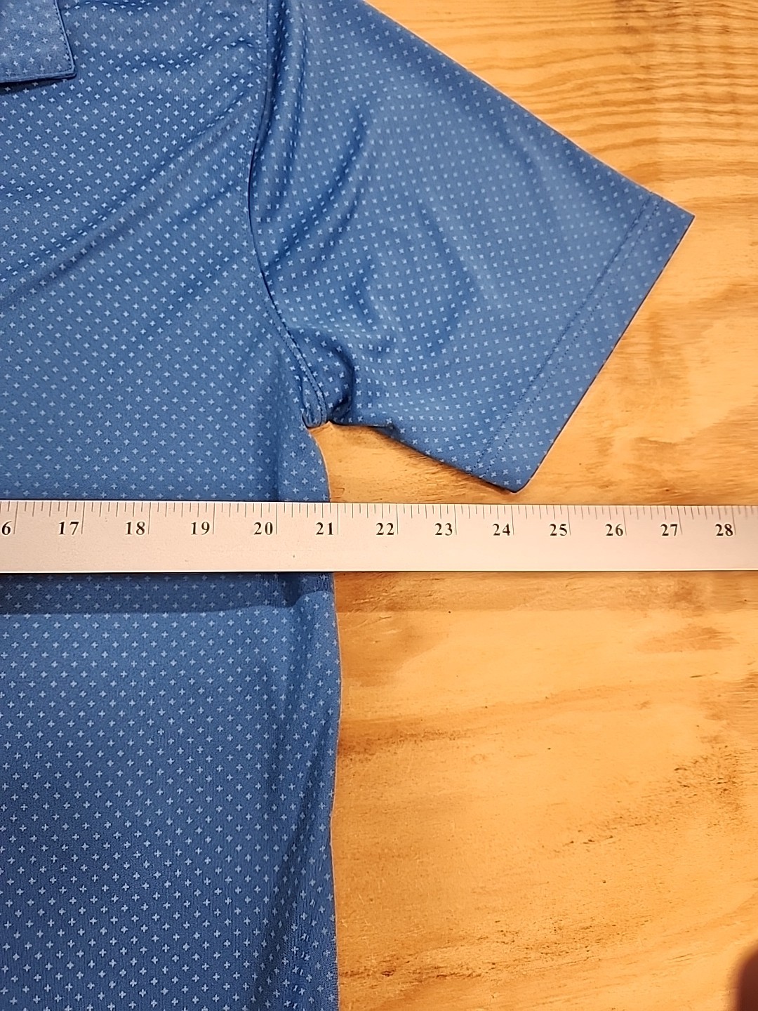 Snake Eyes Blue Check Golf Polo Shirt Mens Large Lightweight gallery