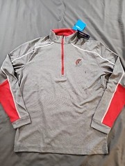 Portland Trailblazers COLUMBIA Golf Shotgun 1/4 Zip Pullover OMNI-WICK Men’s Med