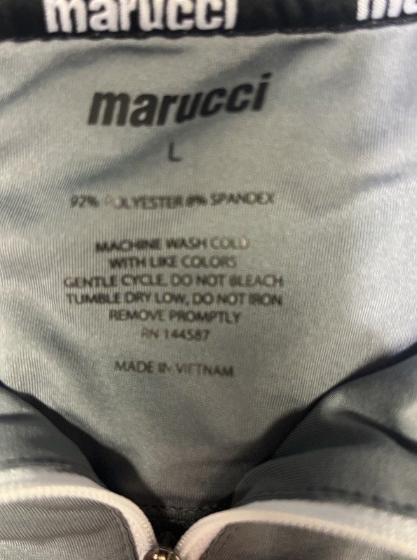 Mens Active Shirt Marucci Performance Training Long Sleeve Pockets 1/4 Zip Sz LG gallery