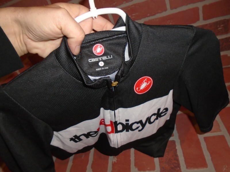 CASTRELLI ADULTS BICYCLE JERSEY " THE RED BICYCLE"' ADULT SIZE SMALL gallery