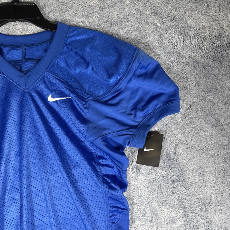 Nike Defender Football Practice Jersey Men’s Small Blue Blank New NWT gallery