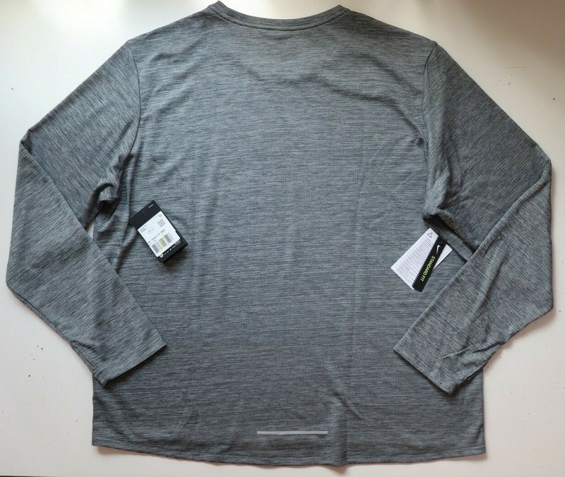 NIKE DRI FIT PACER RUNNING LONG SLEEVE CREW TOP IRON GREY BV4753-068 MEN 2XL gallery