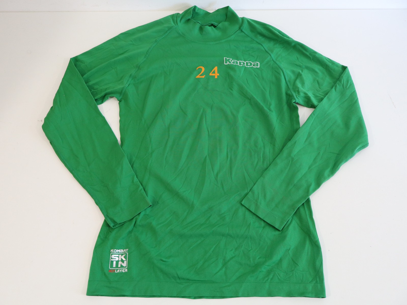 Kappa #24 Green Compression Base Layer Top Size XL/XXL Kombat Hot Layer gallery
