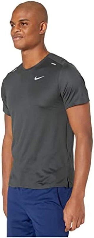 Nike Running Elevate Men's Breathable Shirt- Dark Smoke Grey/Reflective XL gallery