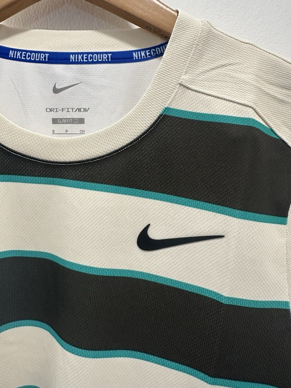 Nike Carlos Alcarez 2025 Roland Garros French Tennis Shirt SZ S Men FZ6934-110 gallery