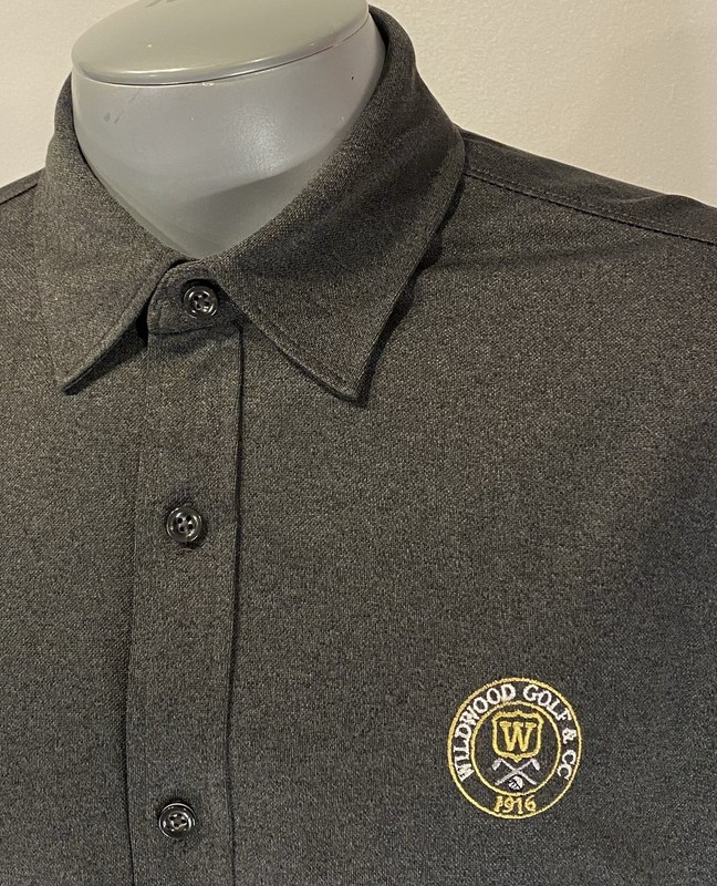 Greg Norman Play Dry L Large Performance Golf Shirt Long Sleeve Wildwood CC 1916 gallery