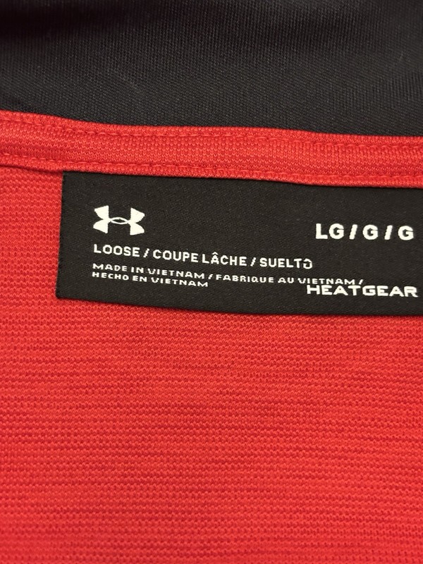 Under Armour HeatGear Men’s 1/4 Zip Mock Neck Pullover L Red/Black Loose gallery