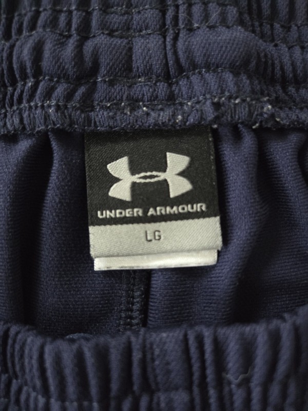 Blue Under Armour Shotts With White On The Sides Men's Size L gallery