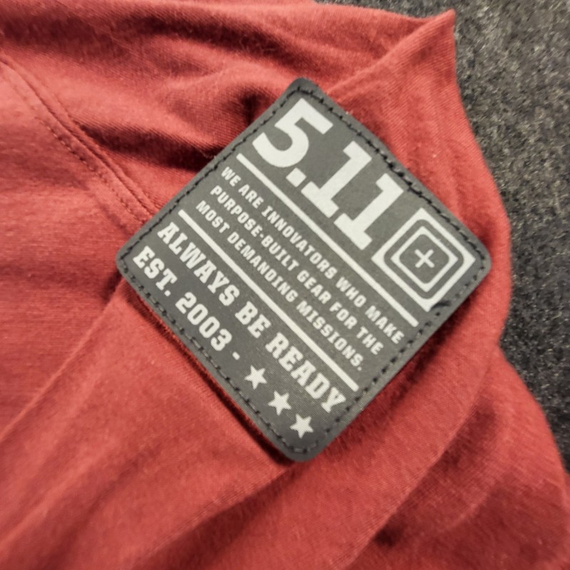 511 Tactical Hoodie Activewear Pullover Shirt Long Sleeve Men's M Maroon gallery