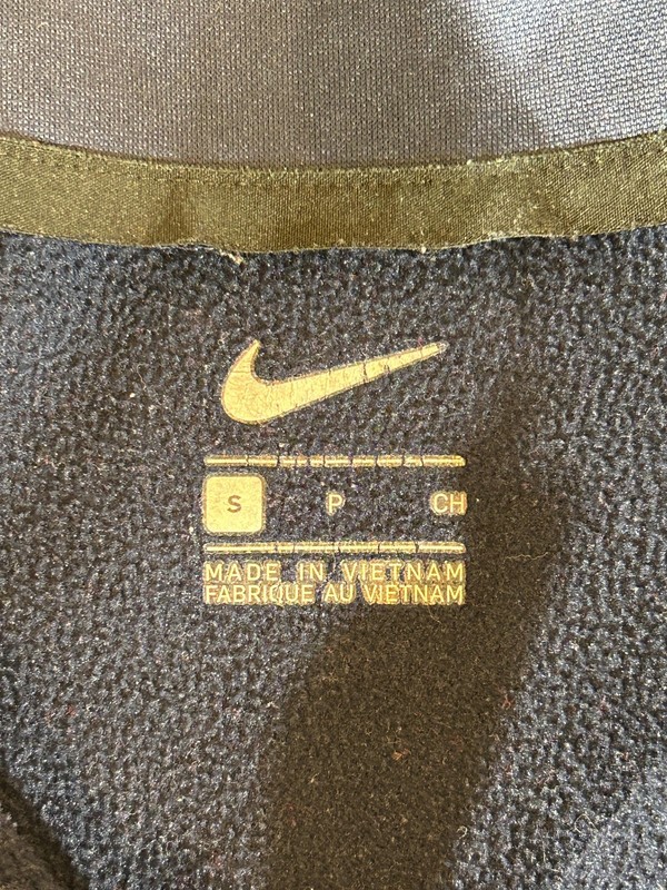 Nike Pullover Men Small 1/4 Zip Long Sleeve Fleece Lined Training Golf Shirt Top gallery