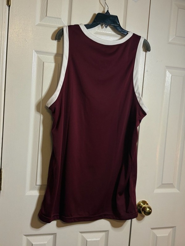 Nike Team Stock Dri-FIT Basketball Jersey Maroon/White #1228 gallery