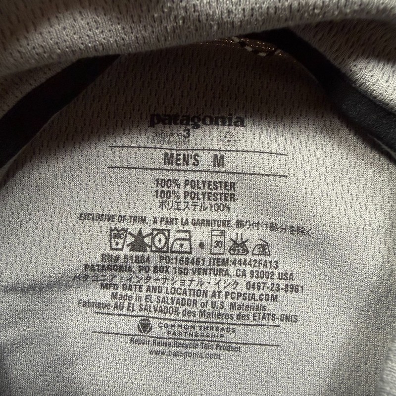 Patagonia Shirt Mens Size Medium Gray Half Zip Capilene 3 Midweight gallery