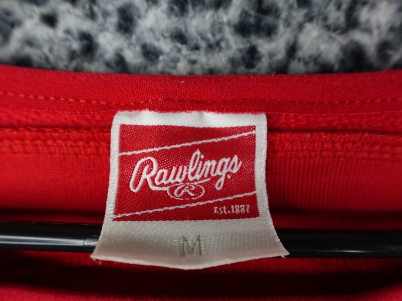Rawlings Louisville Cardinals Red Pullover Jersey Adult Medium Baseball Warm-Up gallery