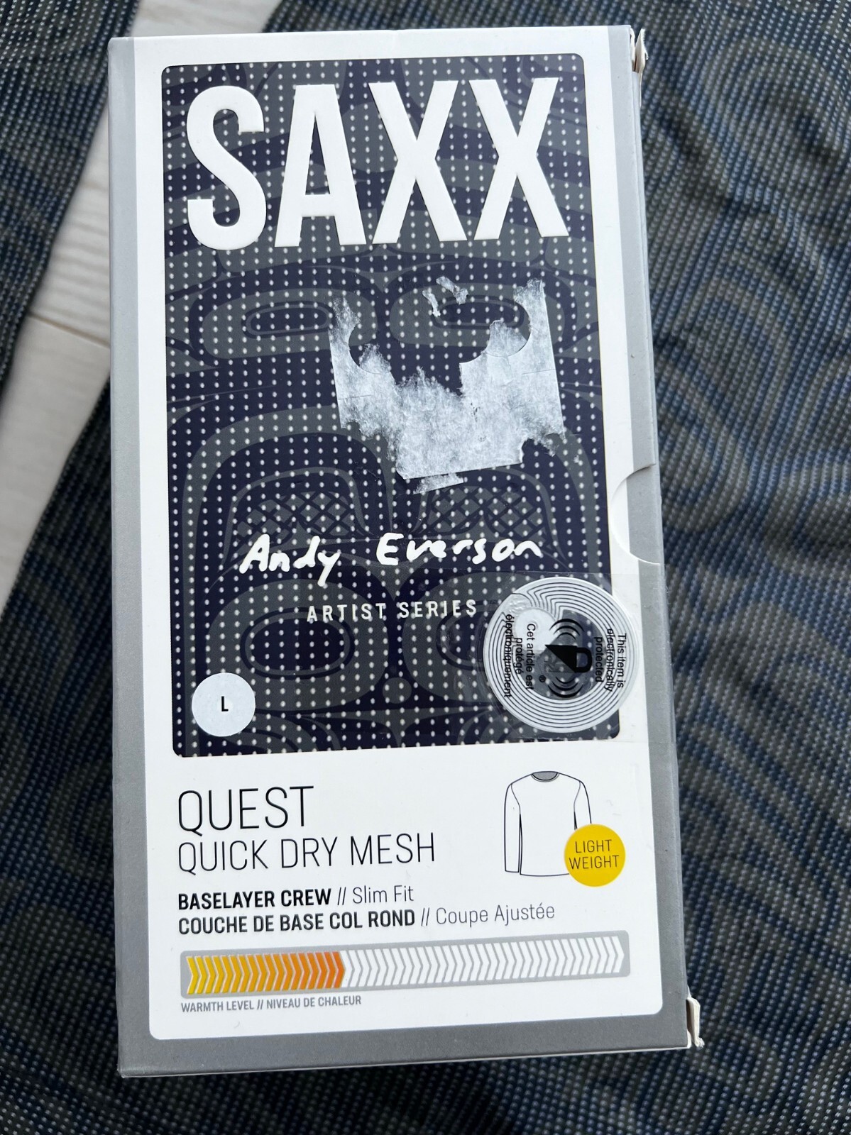 Saxx x Andy Everson SXLC73 Quest Quick Dry Mesh Baselayer Crew Shirt ( L ) gallery