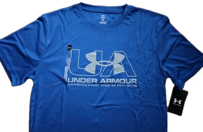 Under Armour Tech Fade Tee Loose Men's T-Shirt Short Sleeve Blue Sz XL NWT. gallery