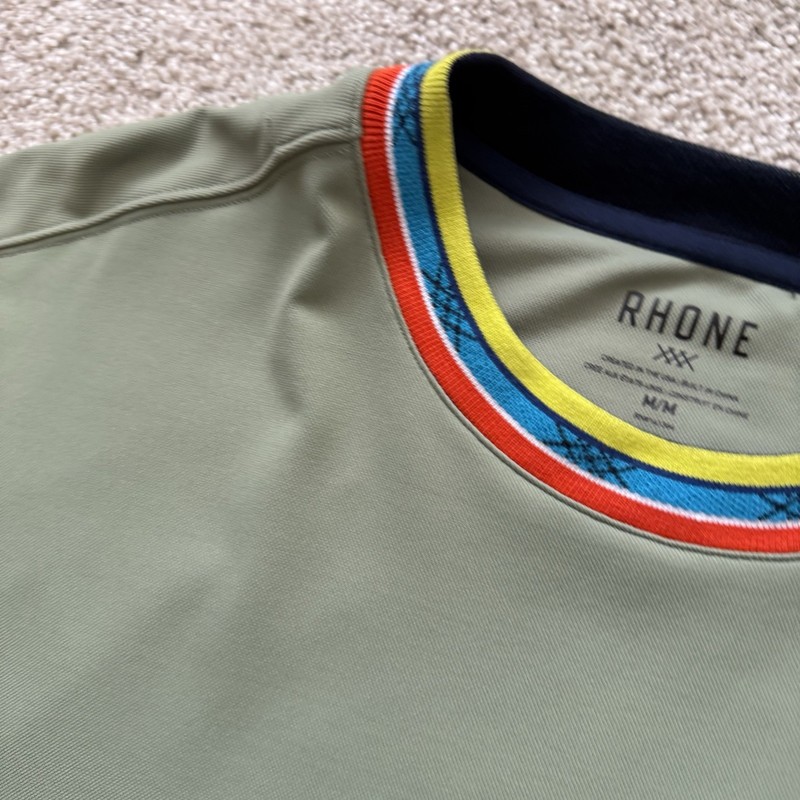 Rhone Retro Session Mock Neck Lightweight Insulating Midlayer Green Men’s Medium gallery